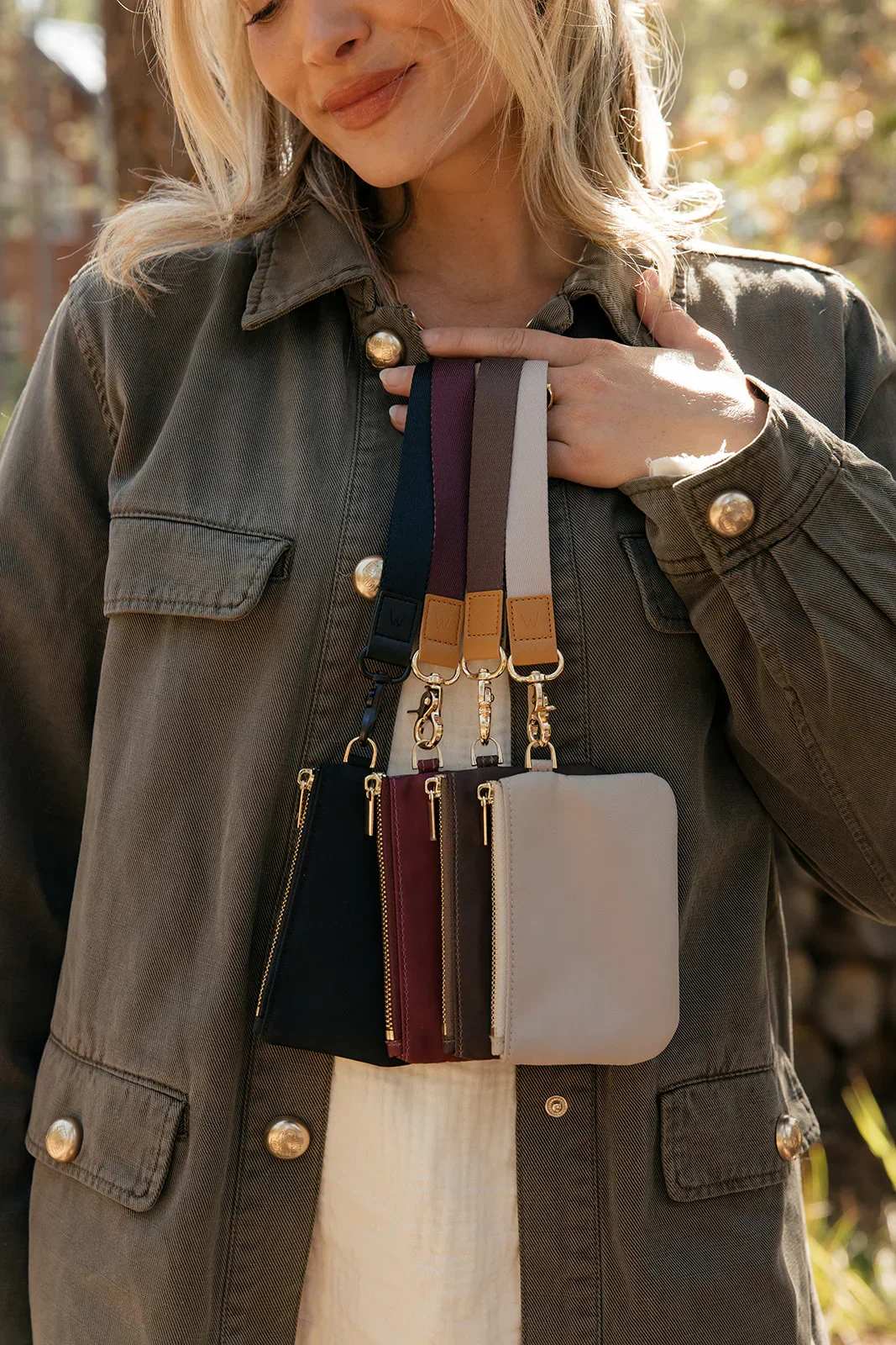 Almond Cream Zipper Pouch - Image 4