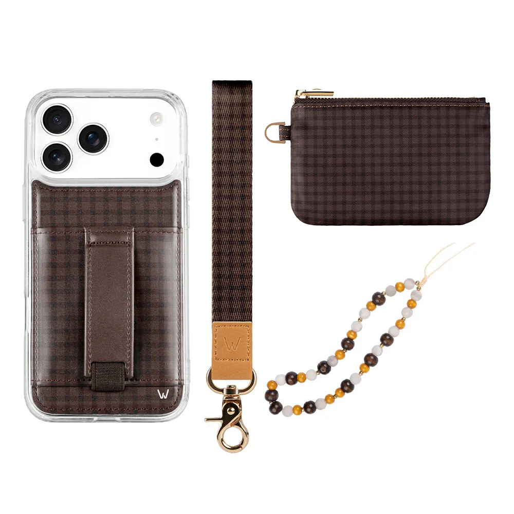 Cafe Gingham Walli Grip Bundle