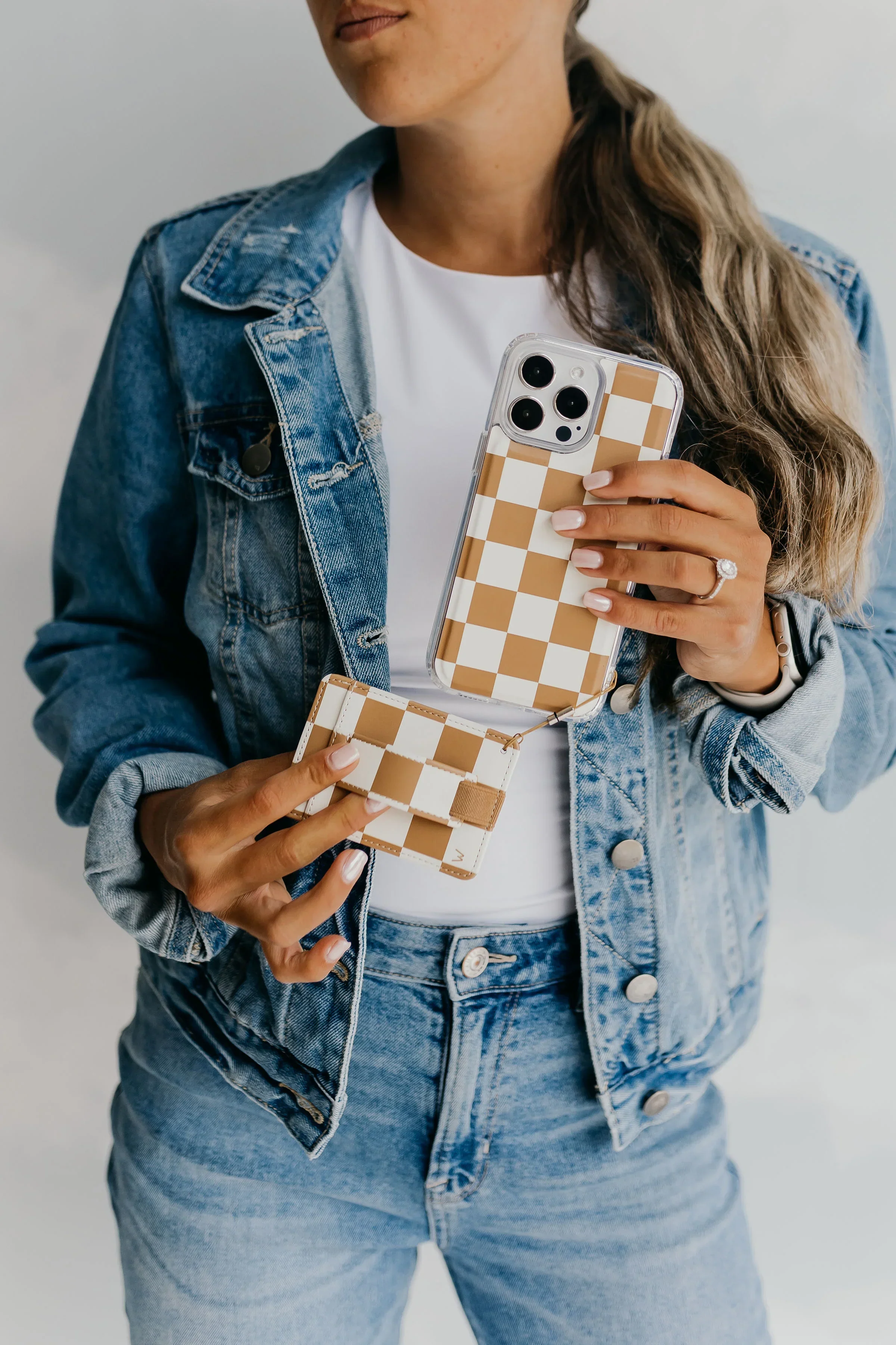 Chestnut Checks Magnetic Case and Wallet by Our Faux Farmhouse - Image 4