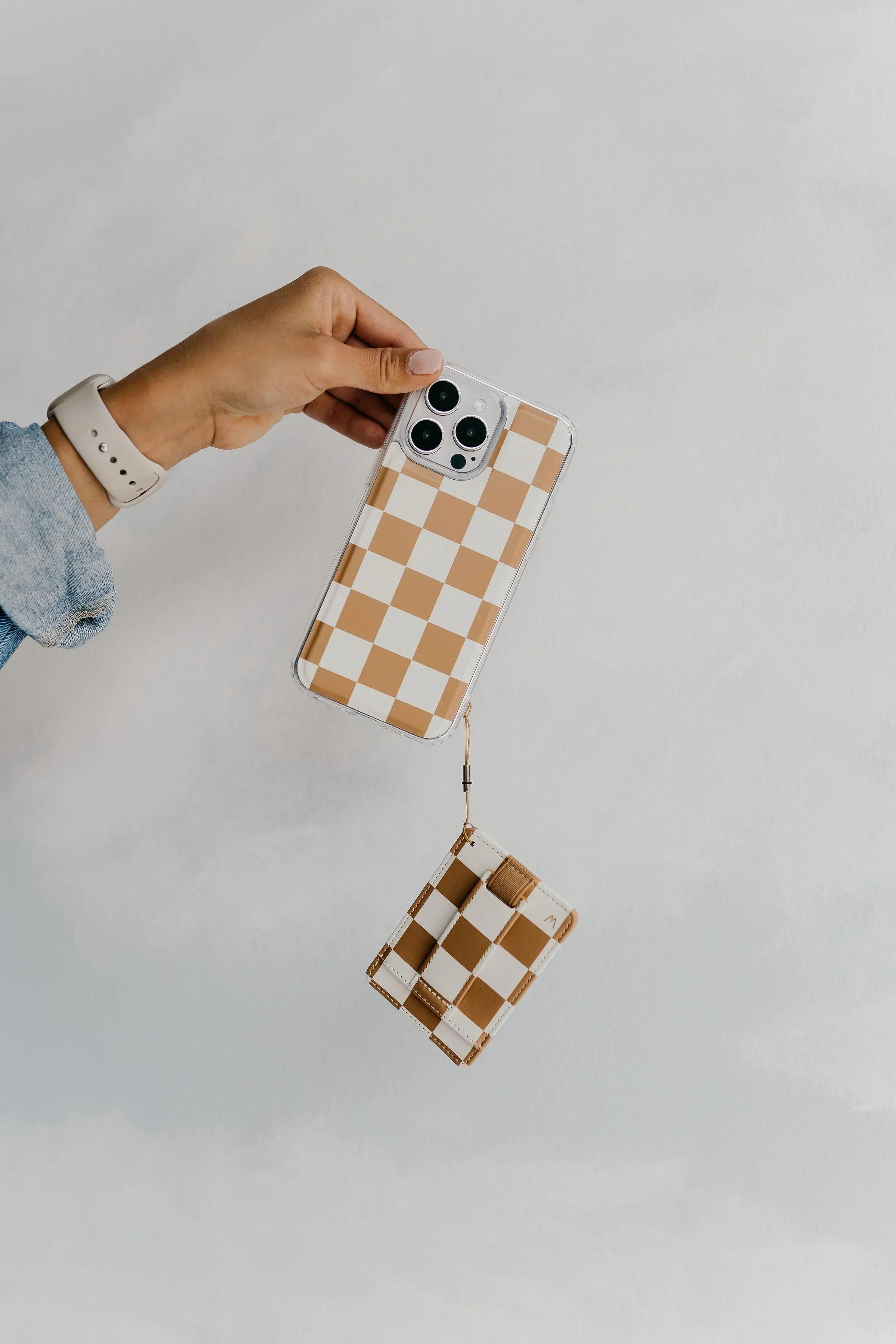Chestnut Checks Magnetic Case and Wallet by Our Faux Farmhouse - Image 5