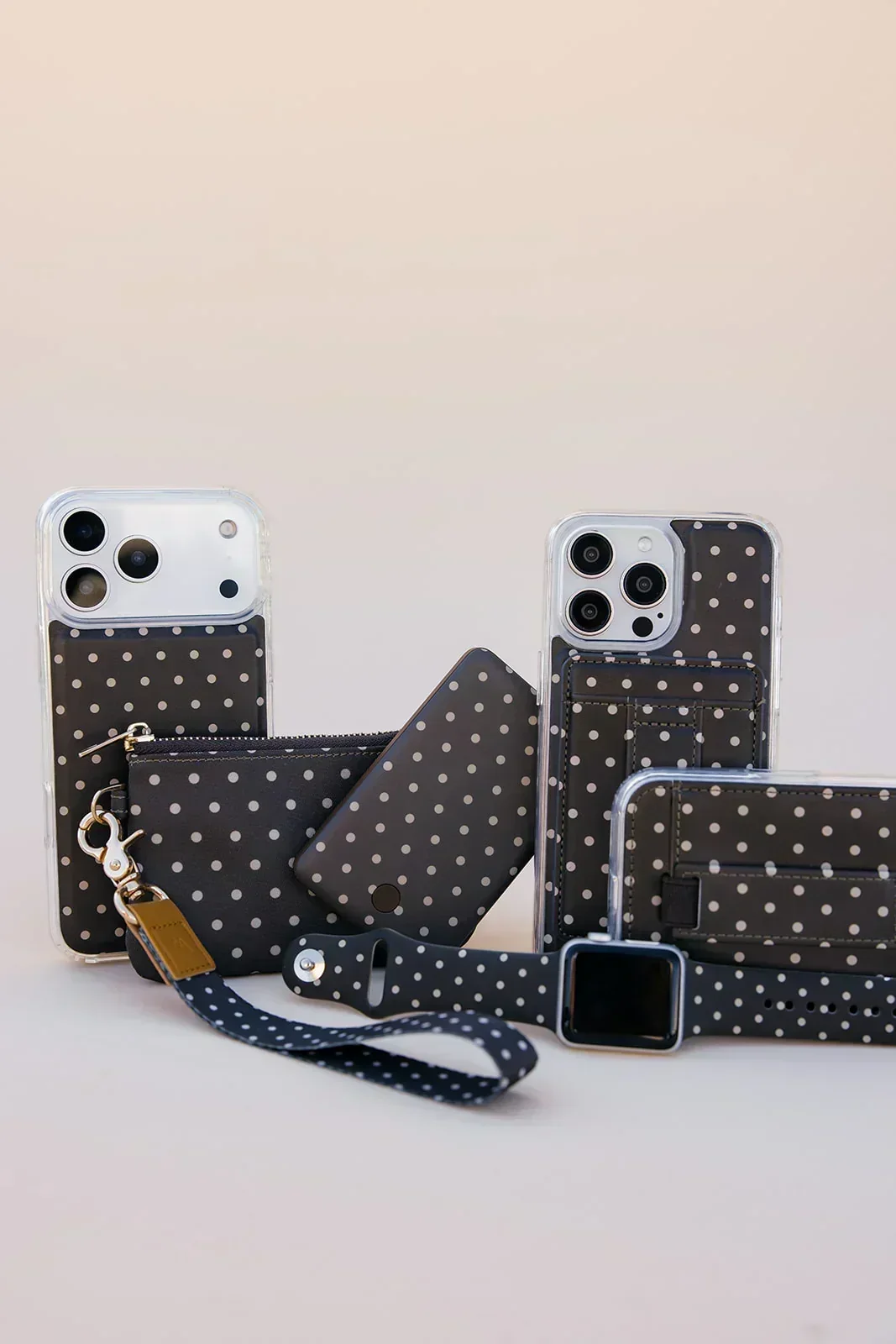 Cocoa Dot Zipper Pouch - Image 3