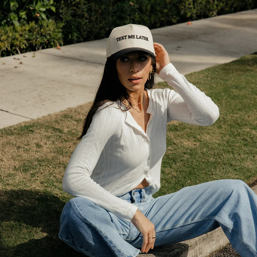 Text Me Later Hat - Image 4