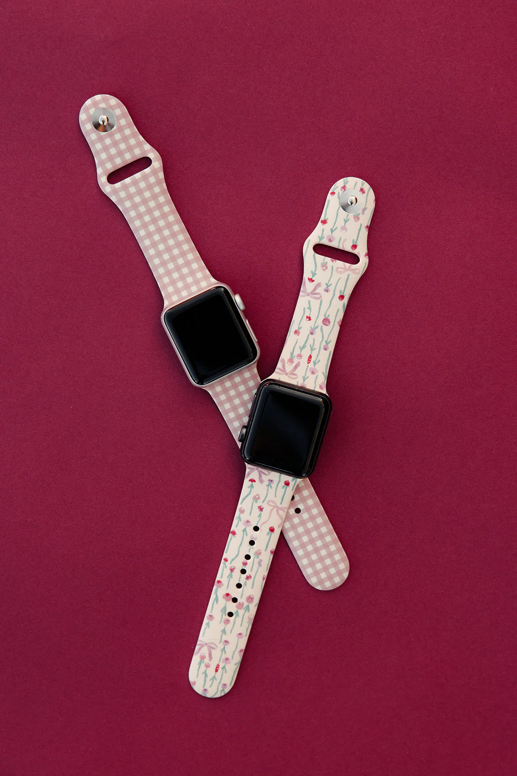 Blushing Gingham Watch Band - Image 2