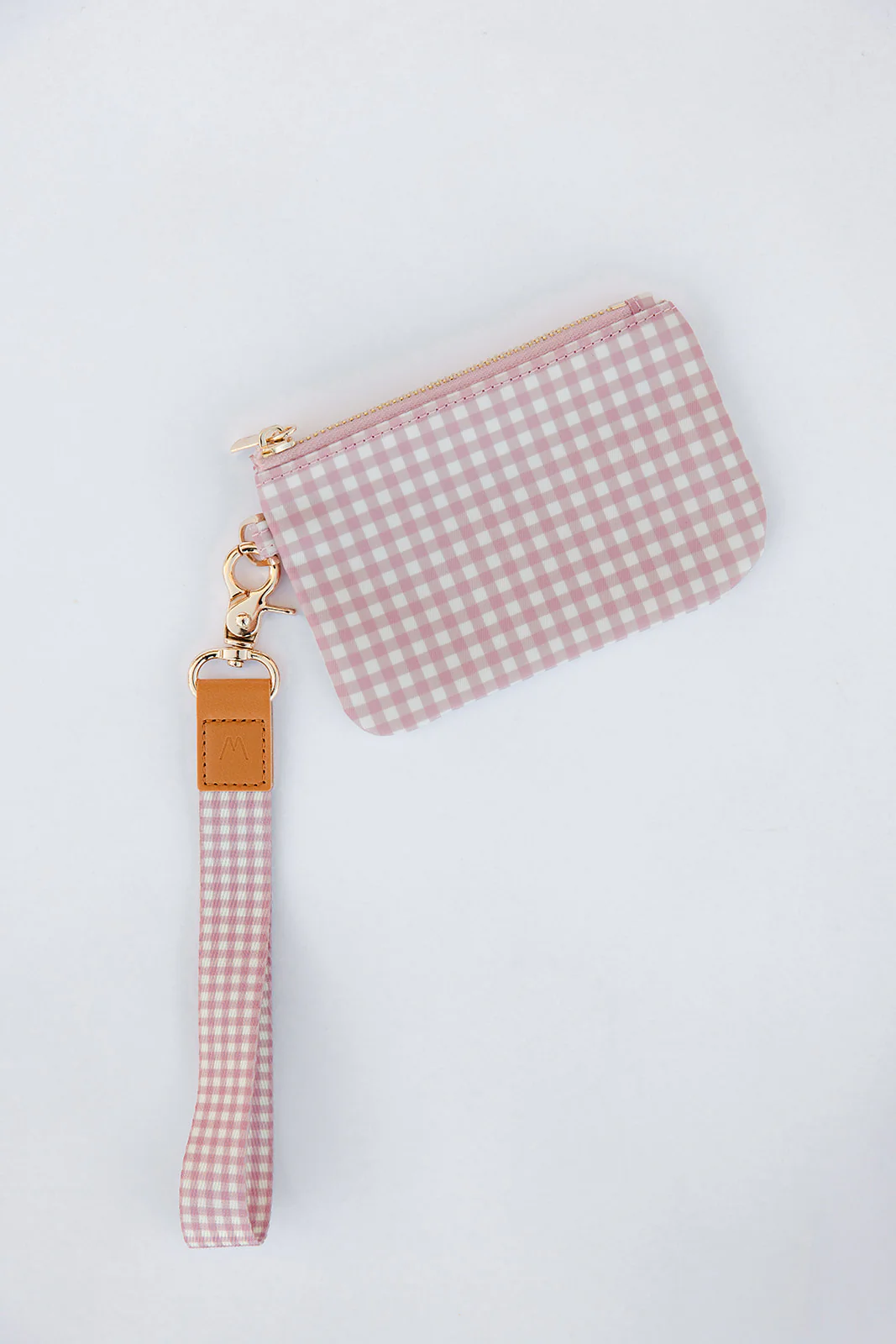 Blushing Gingham Zipper Pouch - Image 7