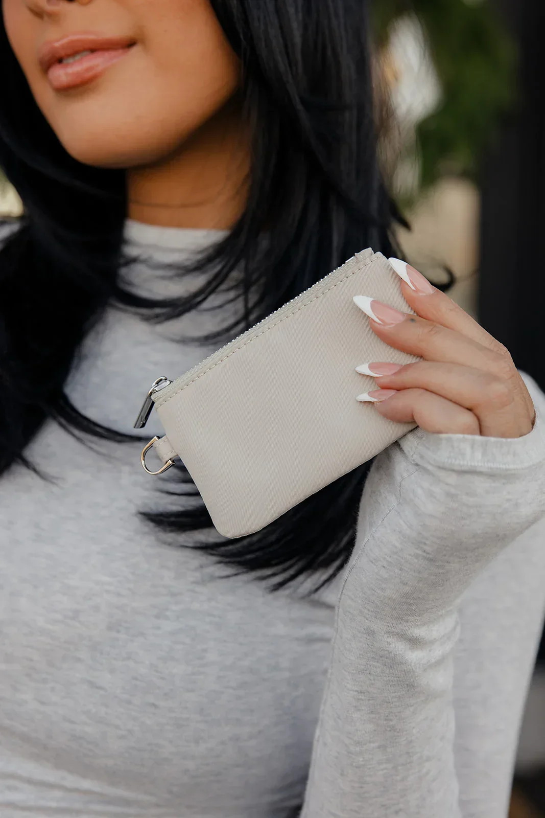 Cream Small Zipper Pouch - Image 5